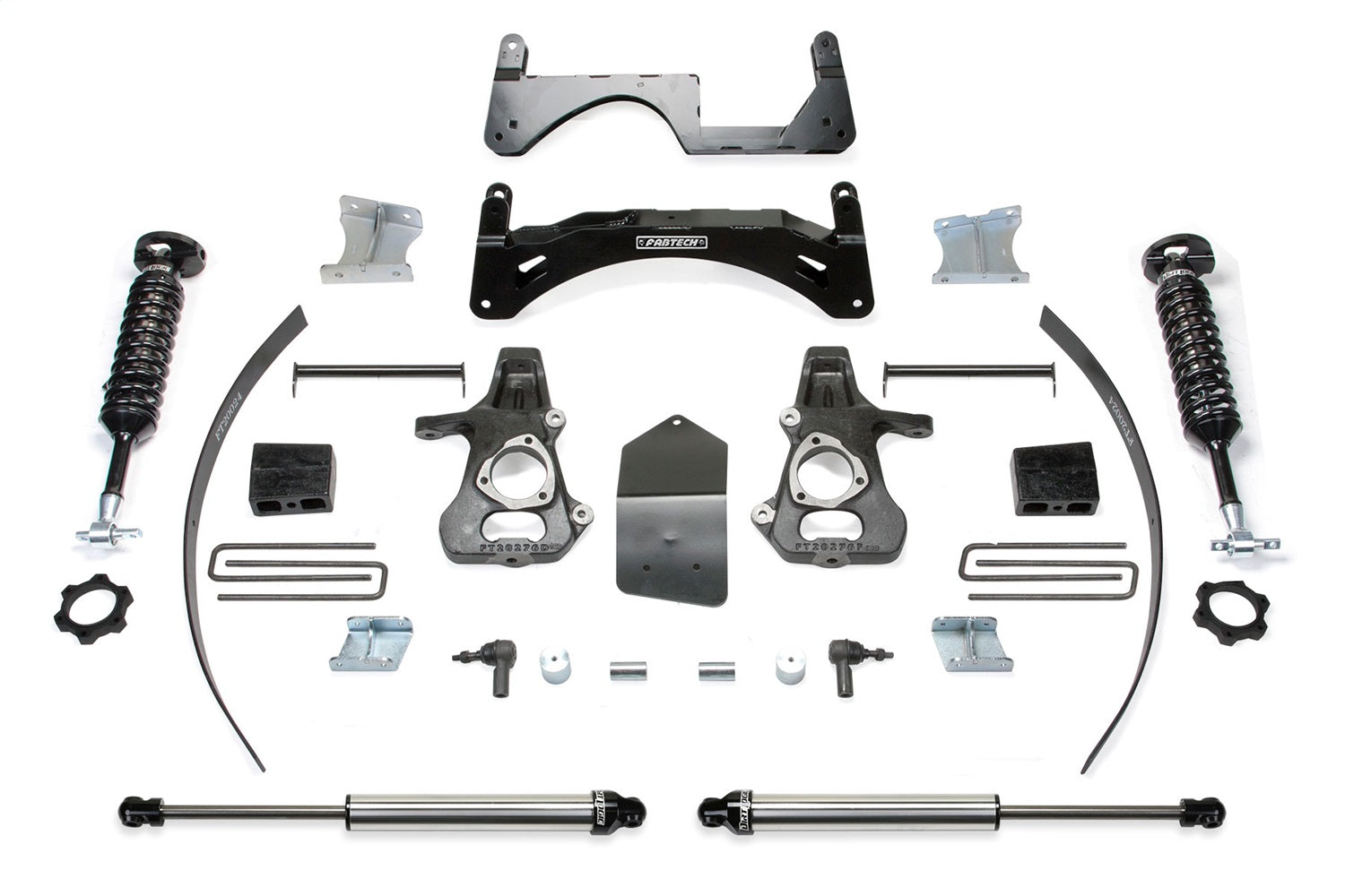 Fabtech K1068DL Basic Lift System w/Shocks Fits 14-18 Sierra 1500 Silverado 1500
