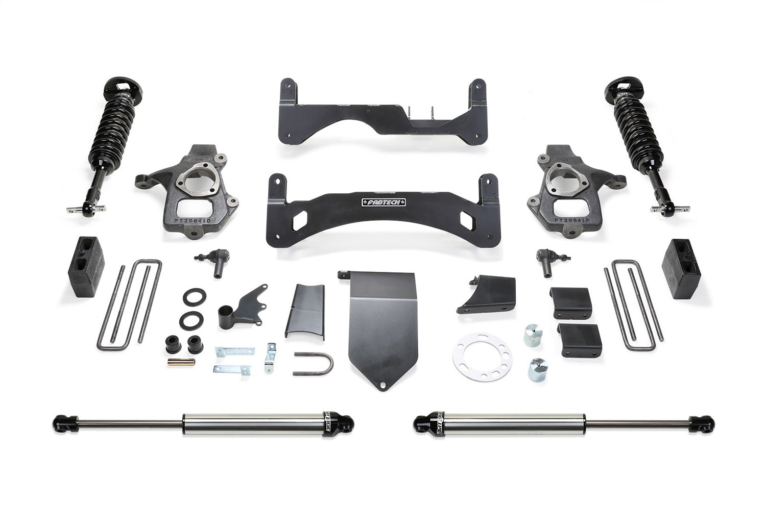 Fabtech K1083DL Basic Lift System w/Shocks Fits 14-18 Sierra 1500 Silverado 1500