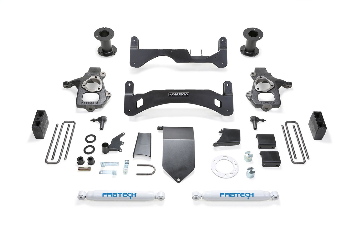 Fabtech K1084 Basic Lift System w/Shocks Fits 14-18 Sierra 1500 Silverado 1500