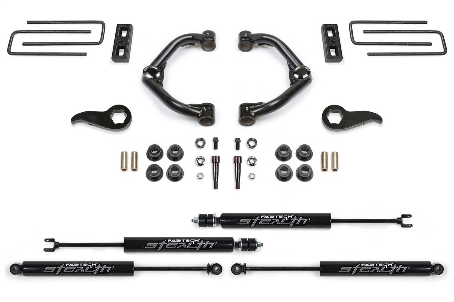 Fabtech K1181M Uniball UCA Lift System w/Shocks