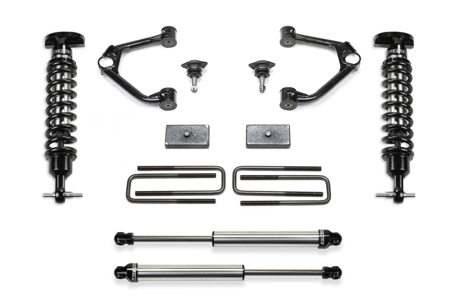 Fabtech K1195DL Budget Lift System w/Shock Fits 21-23 Sierra 1500 Silverado 1500