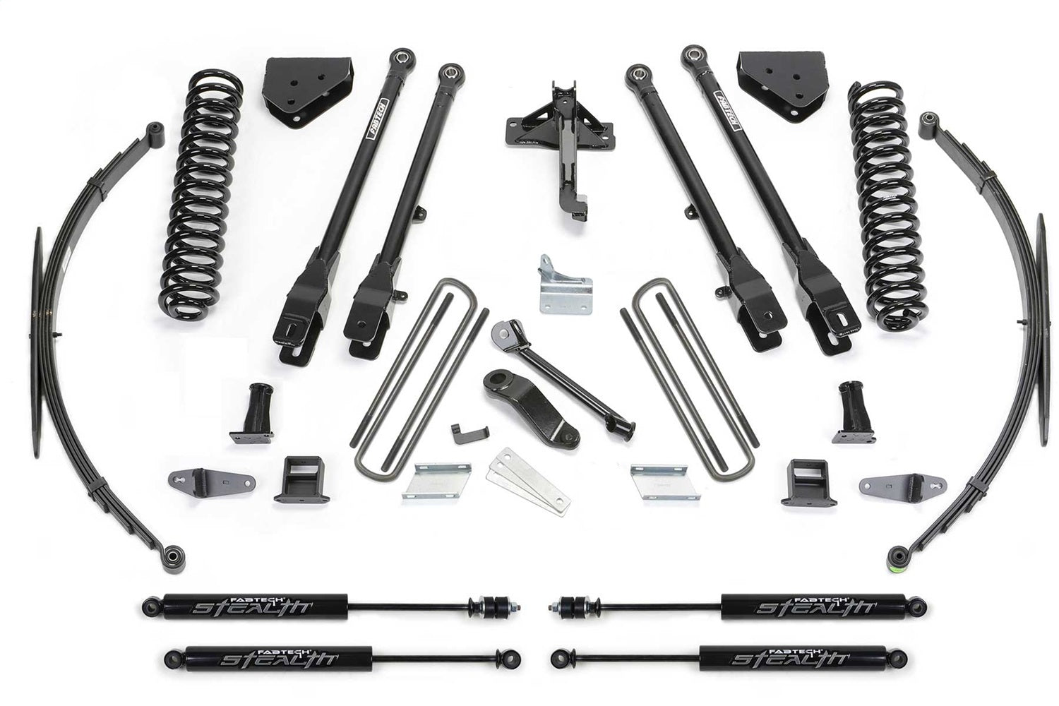 Fabtech K2129M 4 Link Lift System Fits 08-15 F-250 Super Duty F-350 Super Duty