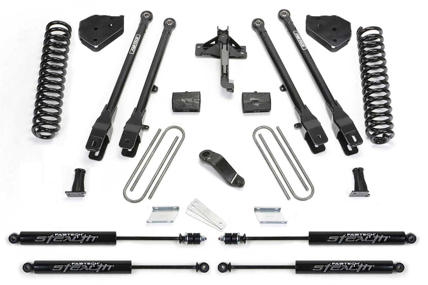 Fabtech K2216M 4 Link Lift System Fits 17-21 F-250 Super Duty F-350 Super Duty