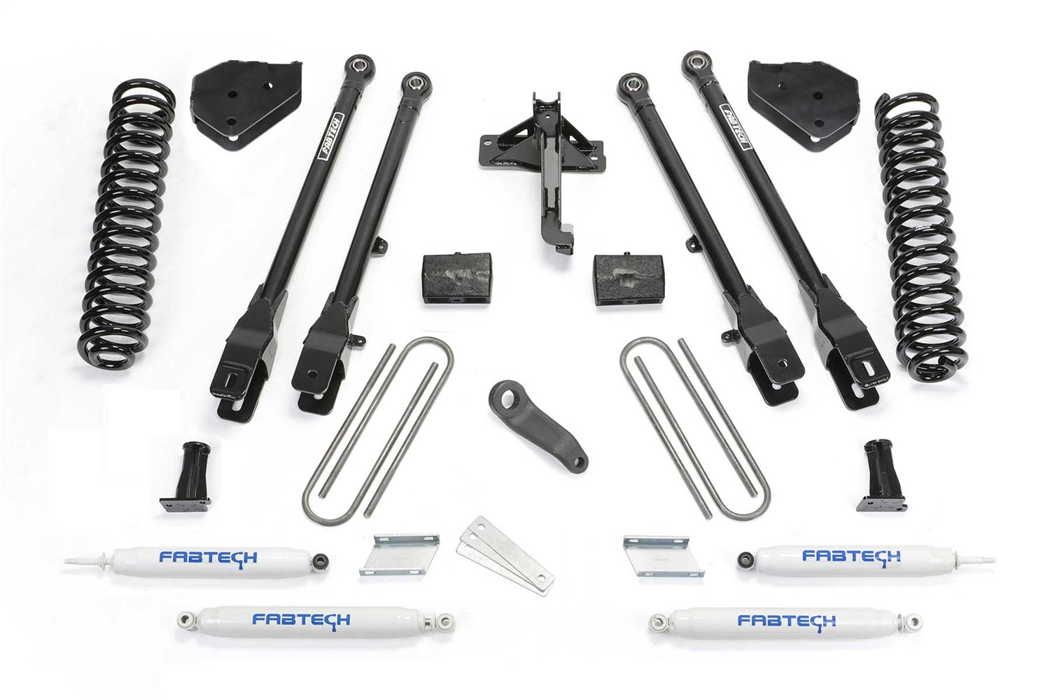 Fabtech K2219 4 Link Lift System Fits 17-21 F-250 Super Duty F-350 Super Duty
