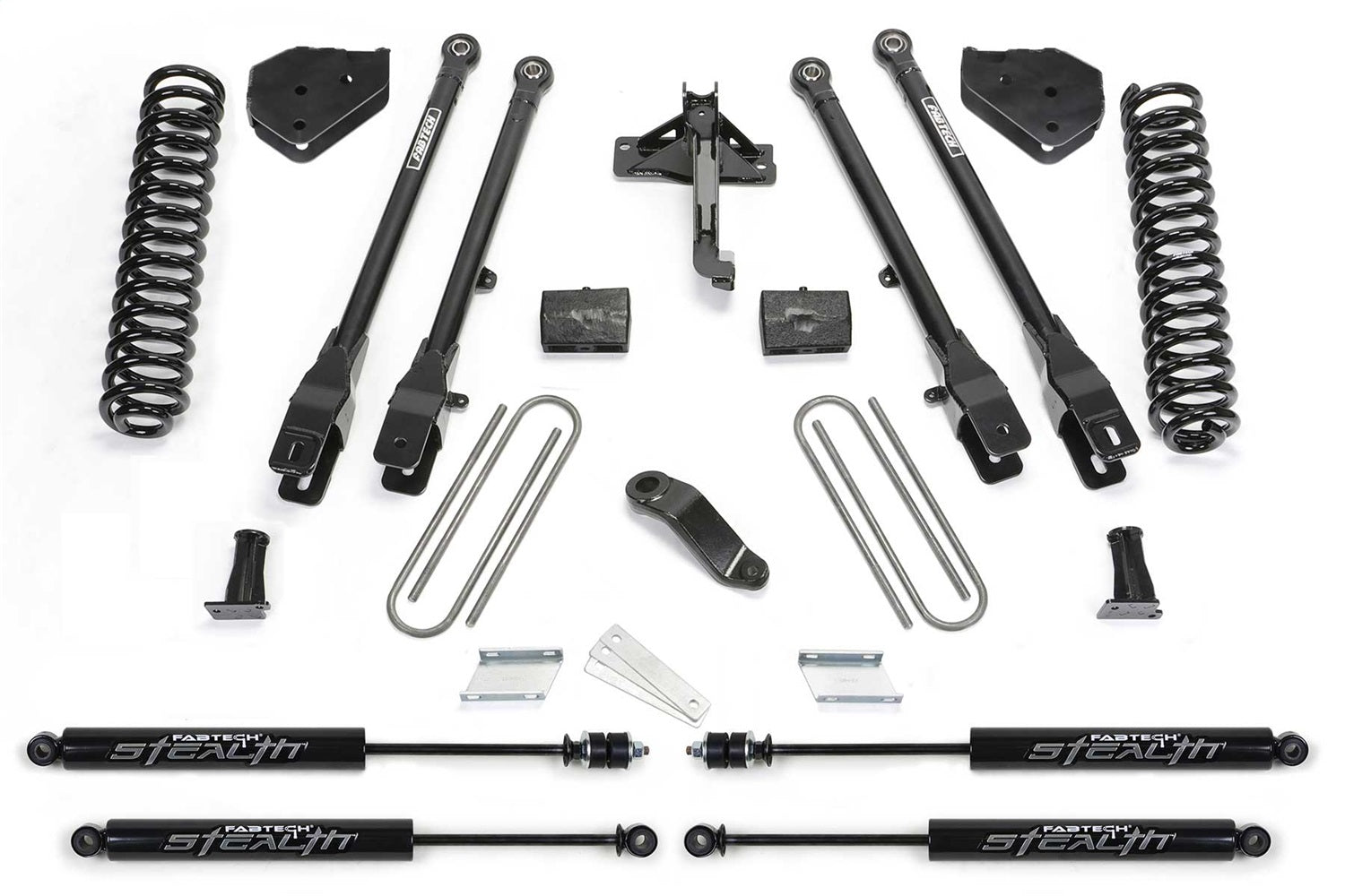 Fabtech K2337M 4 Link Lift System Fits 17-26 F-450 Super Duty F-550 Super Duty