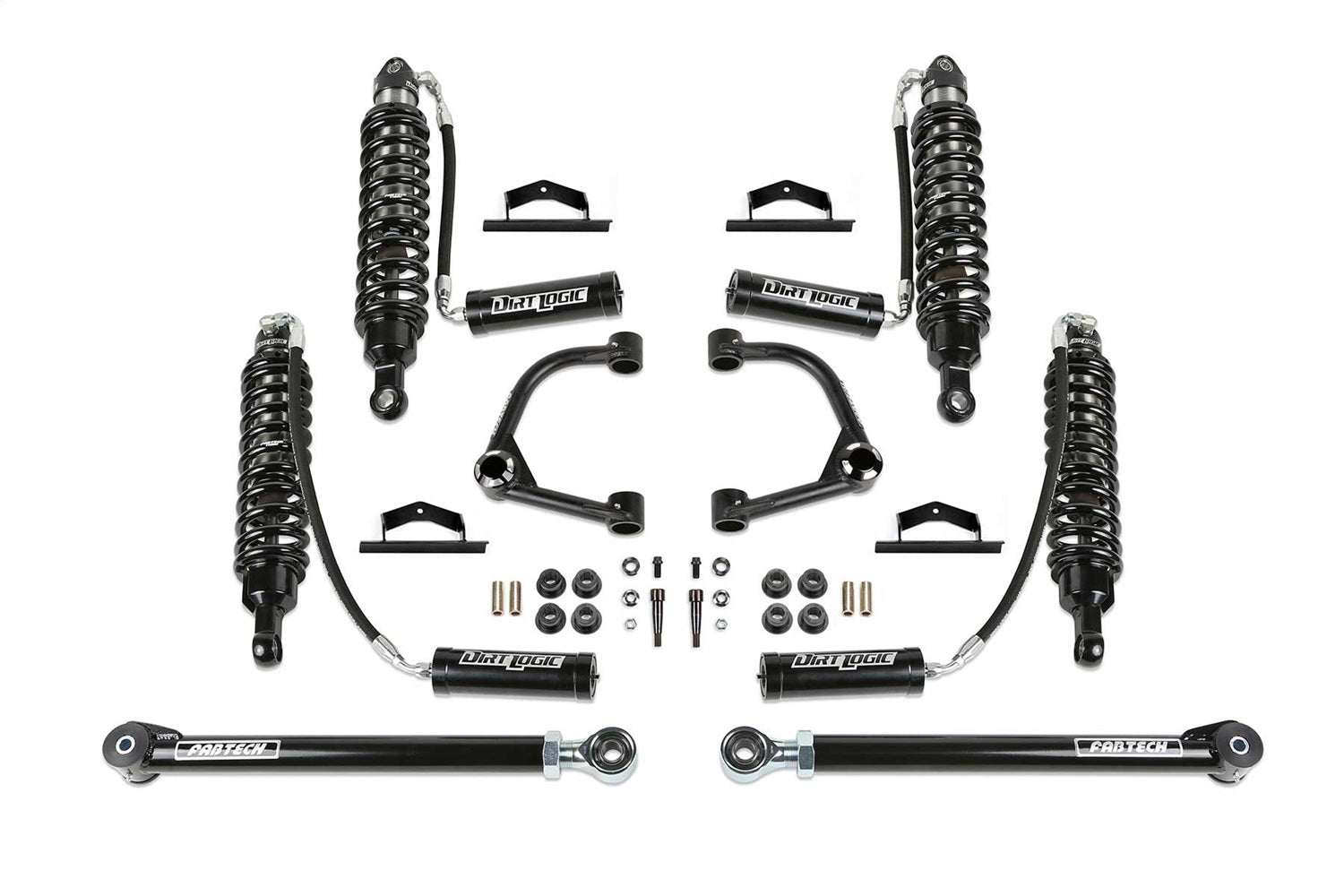 Fabtech K2385DL Uniball UCA Lift System w/Shocks Fits 21-25 Bronco