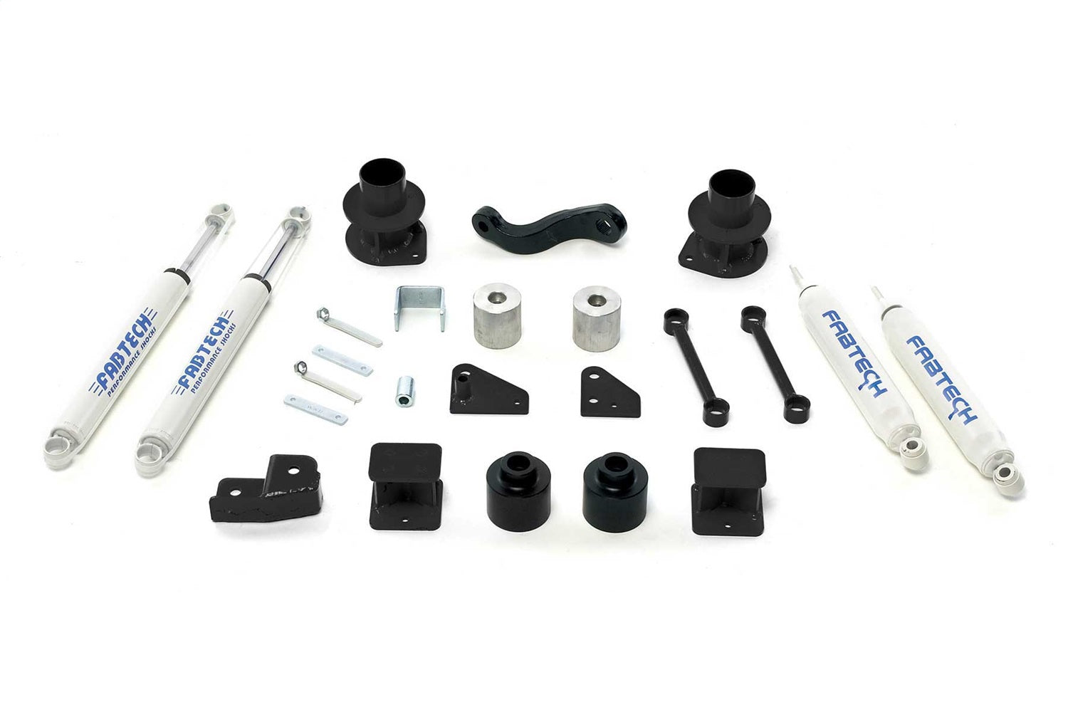 Fabtech K4037 Basic Lift System w/Shocks Fits 07-18 Wrangler (JK) Wrangler (JL)