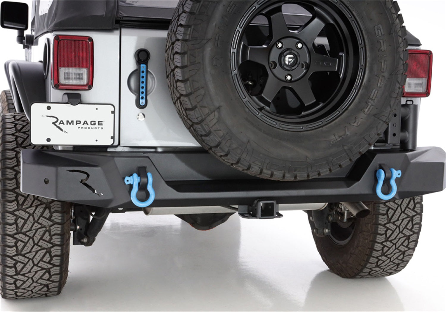 Rampage 99619 TrailGuard Rear Bumper Fits 07-18 Wrangler (JK) Wrangler (JL)